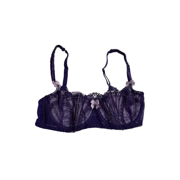 Scarlett Gasque The Forget Me Not Bra in Purple - Picture 1 of 6